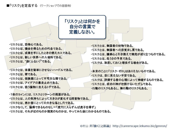 働くこと原論 The Elemental Lecture On Working 成功 の反対は 失敗 ではない